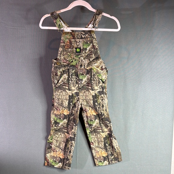 John Deere Camo Overalls with Logo Patch size 6 - Picture 1 of 6